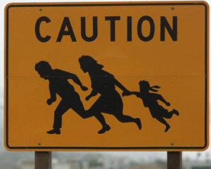 illegals crossing